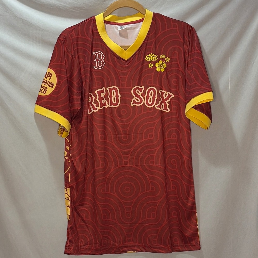 Boston Red Sox AAPI Celebration 2026 Jersey Red Yellow Year of the Horse Mens M